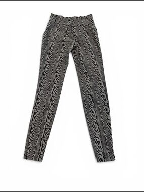 Balenciaga Wood-Grain / Abstract Zebra Jacquard Legging Pants EU 38 US 29